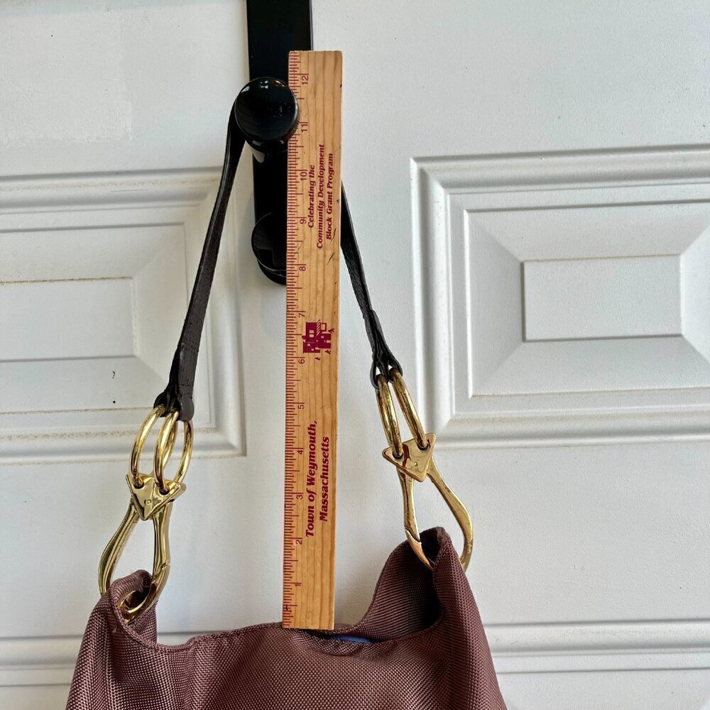 Jean-Pierre Klifa  JPK Paris Nylon Bucket Bag Choco Designer  Parisian Quiet Lux - Picture 13 of 15